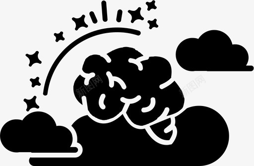 头在云端头在云中脑图标svg_新图网 https://ixintu.com 创造性 大脑收集字形 头在云中 头在云端 干劲十足 梦想家 理想主义者 脑