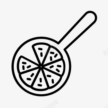 披萨皮奶酪披萨披萨服务员图标图标