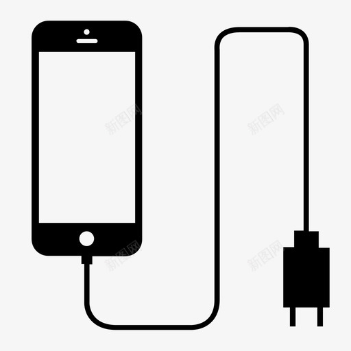 手机充电器iphone智能手机图标svg_新图网 https://ixintu.com iphone 手机充电器 智能手机 科技