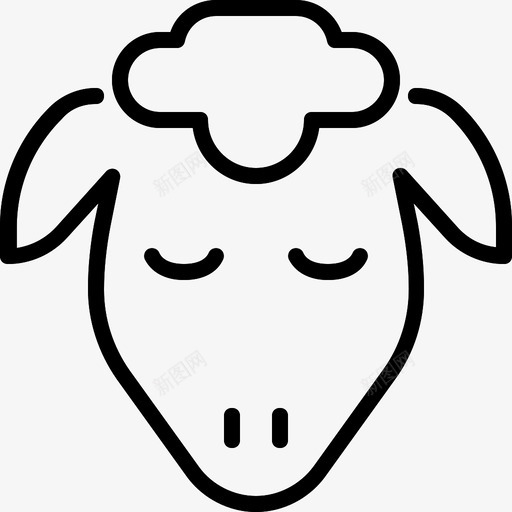 羊羔肉屠夫食物图标svg_新图网 https://ixintu.com 屠夫 线食 羊 羊羔肉 肉 食物