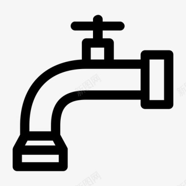 水龙头浴室淋浴器图标图标