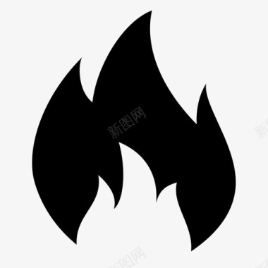 燃烧火焰炽热图标图标