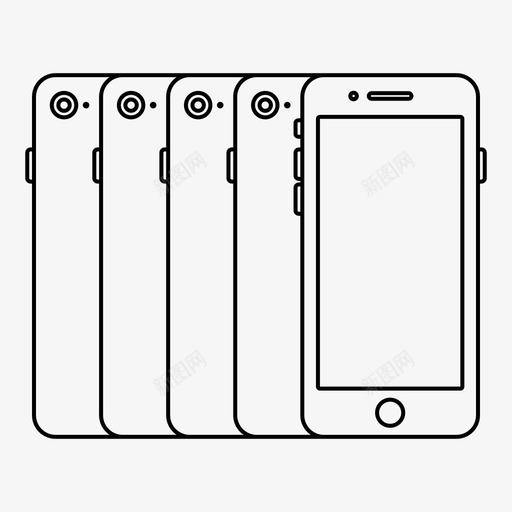 iphone7苹果移动图标svg_新图网 https://ixintu.com iphone7 智能手机 移动 苹果 苹果iphone7概述