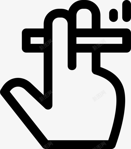 吸烟抽烟手指图标svg_新图网 https://ixintu.com 吸烟 手 手势 手指 抽烟