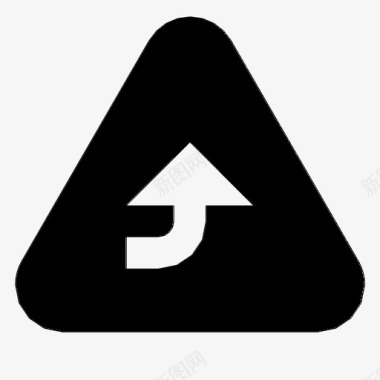 三角形向上标志警告图标图标