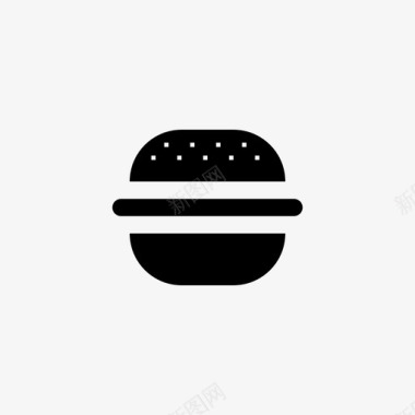 汉堡包吃快餐图标图标