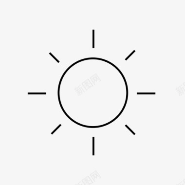 白天气候阳光图标图标