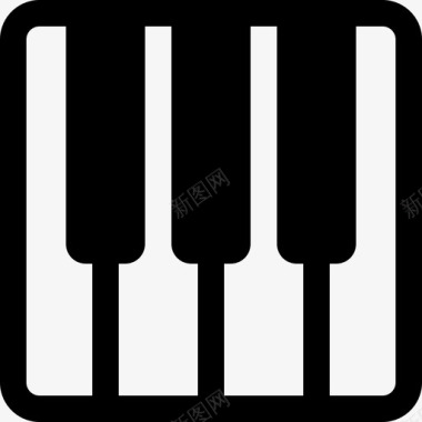 钢琴键盘midi键盘图标图标