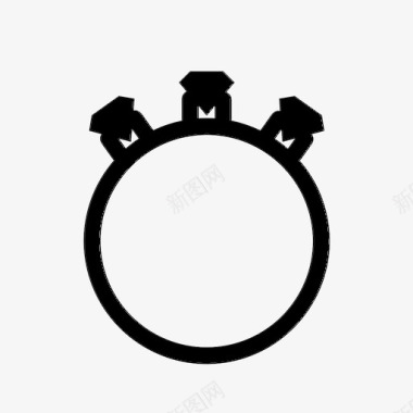 结婚戒指订婚礼物图标图标