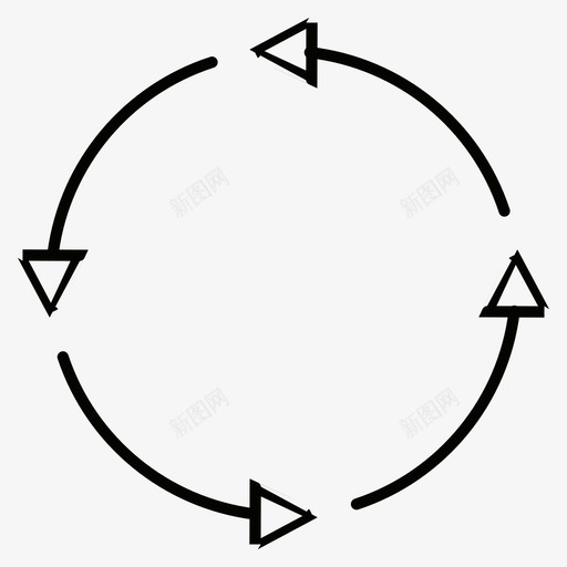 移动箭头圆图标svg_新图网 https://ixintu.com 刷新 圆 圆形箭头 移动 箭头