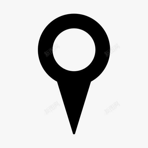 位置标记定位销地图图标svg_新图网 https://ixintu.com 位置标记 地图 地图标记 地图销 定位销