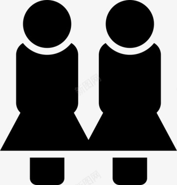 女搭档双人女图标图标