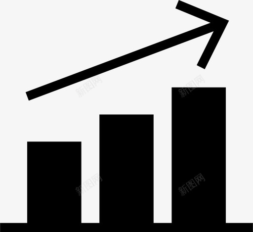 增加箭头利润图标svg_新图网 https://ixintu.com 业务和财务 利润 增加 报告 收入 箭头 统计