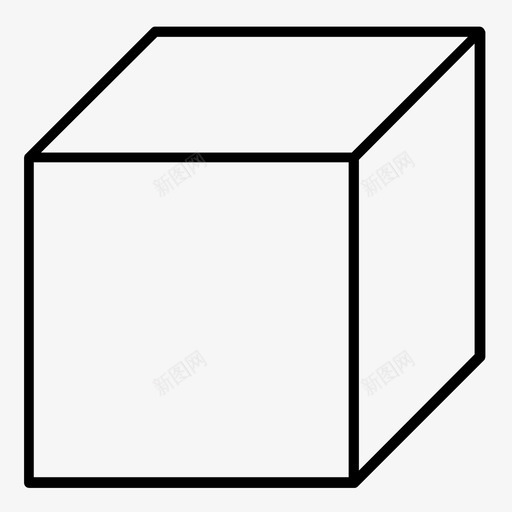 立方体长方体图案图标svg_新图网 https://ixintu.com 图案 工具 正方形 立方体 长方体