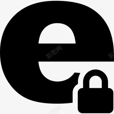 互联网安全钥匙和锁图标图标