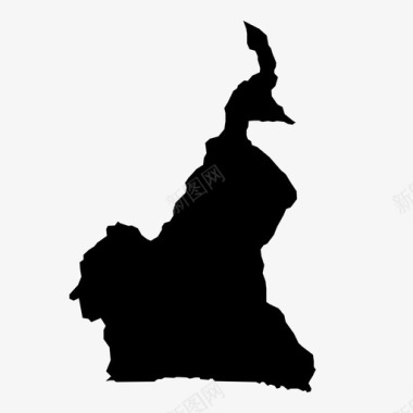 喀麦隆非洲国家图标图标