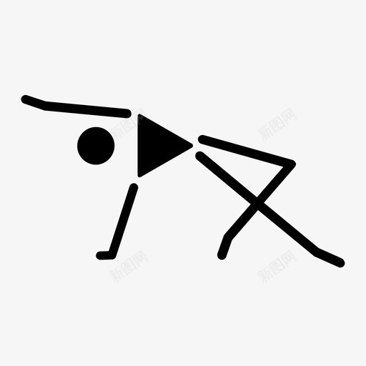 野生动物姿势健身伸展图标svg_新图网 https://ixintu.com 伸展 健身 文雅 瑜伽 瑜伽姿势 野生动物姿势