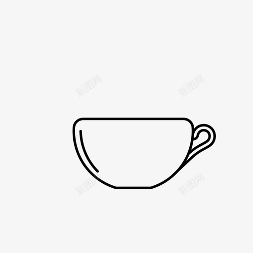 马克杯咖啡厅一杯咖啡图标svg_新图网 https://ixintu.com 一杯咖啡 一杯茶 咖啡厅 终极晚餐收藏 马克杯