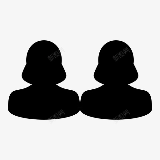 团队会议人员图标svg_新图网 https://ixintu.com 人员 会议 合作伙伴 团队 女性 女性矢量图标 用户 领导者