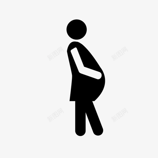 孕妇设施女士图标svg_新图网 https://ixintu.com 人 优先座位 女士 孕妇 设施