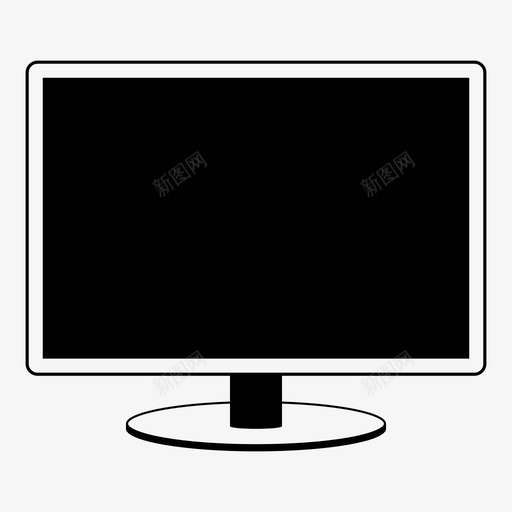 显示器电脑高科技图标svg_新图网 https://ixintu.com 屏幕 技术 显示器 电脑 电视 高科技