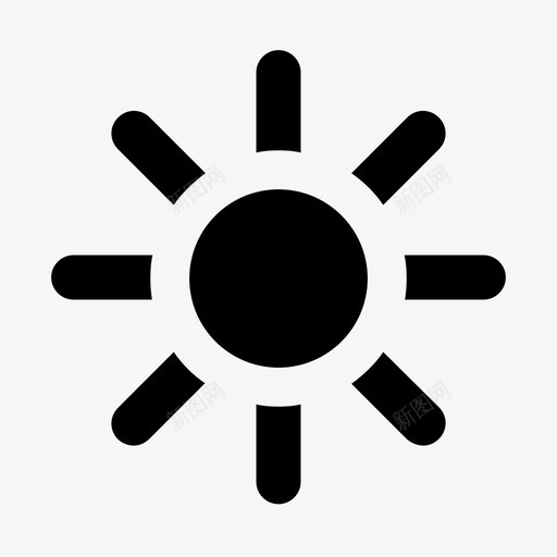 太阳白昼阳光图标svg_新图网 https://ixintu.com 夏天 天气完全成熟 太阳 星期天 白昼 阳光