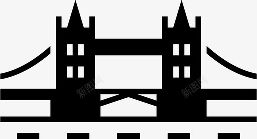 塔桥英国地标图标svg_新图网 https://ixintu.com 世界地标 伦敦 地标 塔桥 旅游 纪念碑 英国