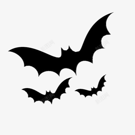 蝙蝠动物黑暗图标svg_新图网 https://ixintu.com 万圣节 动物 蝙蝠 黑暗