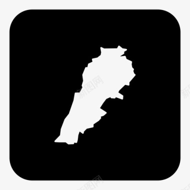 黎巴嫩国家位置图标图标