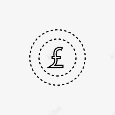 英镑现金金融图标图标