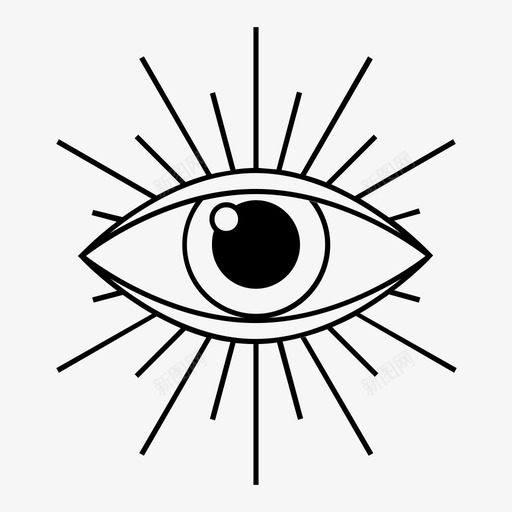 眼睛老派看图标svg_新图网 https://ixintu.com 看 眼睛 纹身 老派