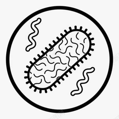 细菌微生物培养皿图标图标