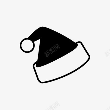 帽子圣诞节圣诞帽图标图标