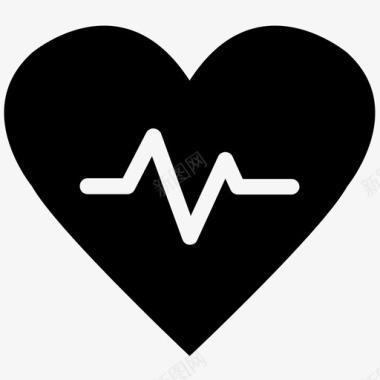 心跳健康心脏活动图标图标
