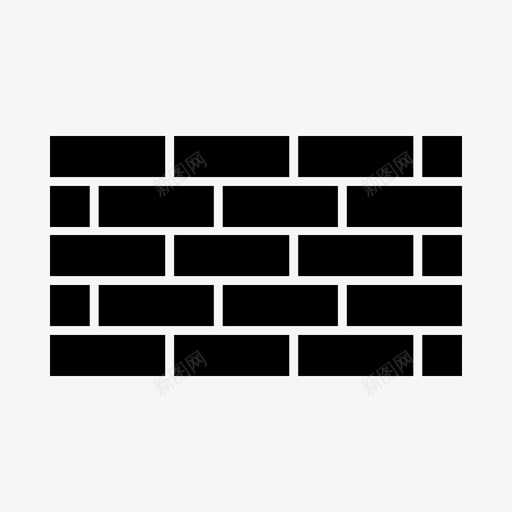 墙砖砖墙图标svg_新图网 https://ixintu.com 墙 火 砖 砖墙