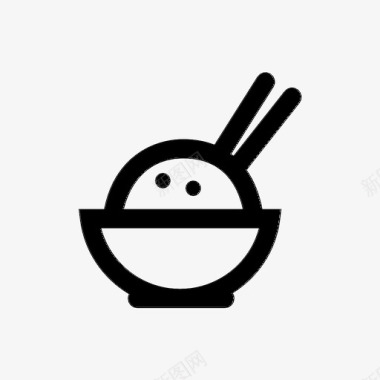 米筷子食物图标图标