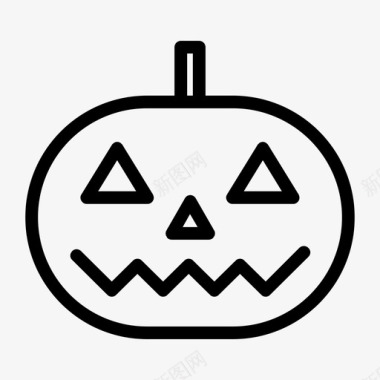 jackolantern杰克o灯笼雕刻图标图标