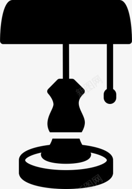 台灯办公灯传统灯图标图标