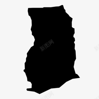 加纳非洲国家图标图标