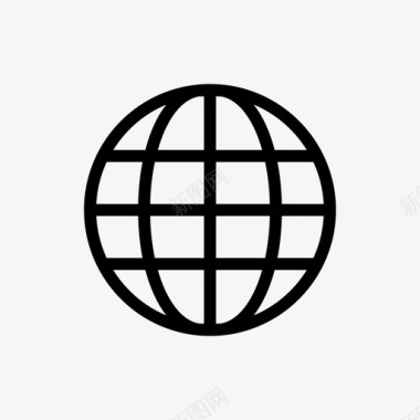 地球全球互联网标志图标图标
