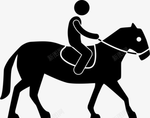 骑马人图标图标