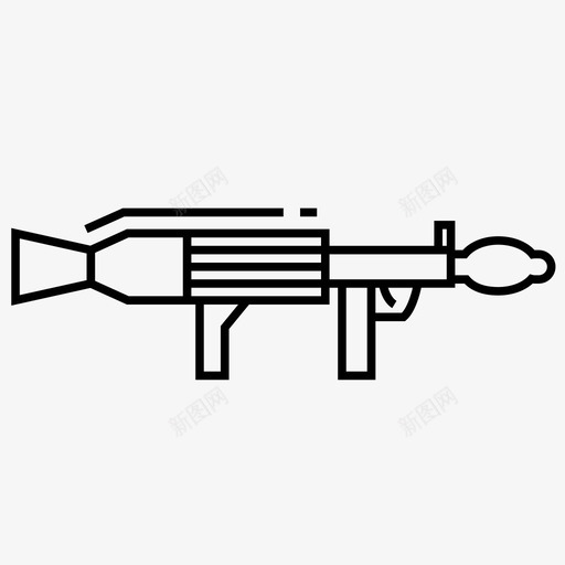 火箭筒爆炸发射器图标svg_新图网 https://ixintu.com 发射器 武器 火箭 火箭筒 火箭筒武器 爆炸