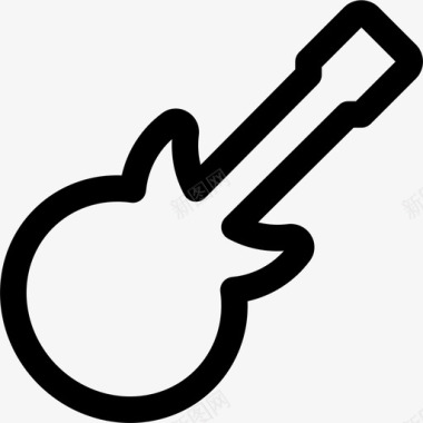 电吉他乐队音乐图标图标