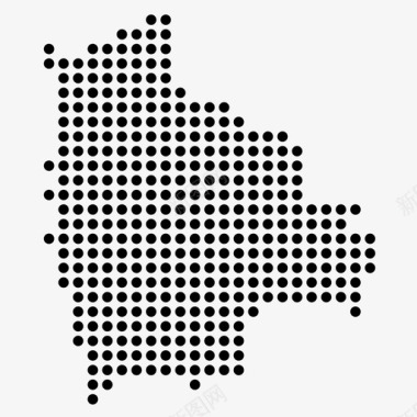 玻利维亚国家位置图标图标