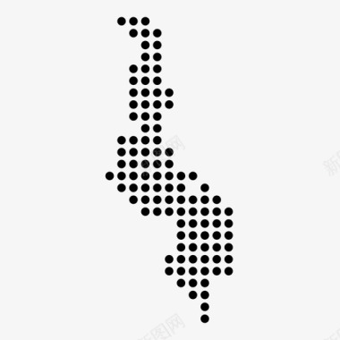 马拉维国家位置图标图标