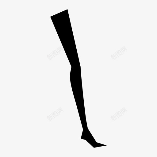 腿身体身体部位图标svg_新图网 https://ixintu.com 四肢 脚 腿 身体 身体部位