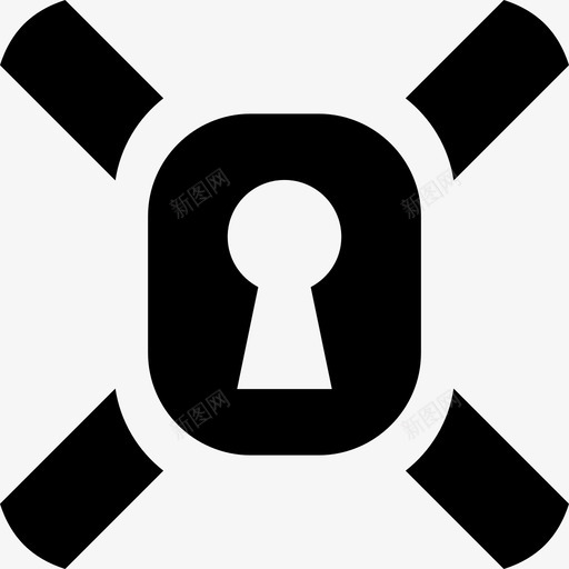 安全锁保安钥匙和锁图标svg_新图网 https://ixintu.com 保安 安全锁 钥匙和锁
