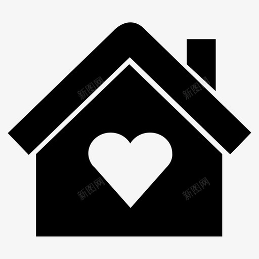 家就是心在哪里成语温暖图标svg_新图网 https://ixintu.com 家就是心在哪里 成语 温暖