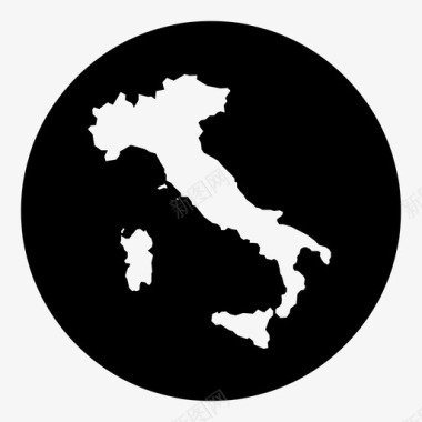 意大利国家欧洲图标图标