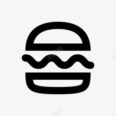 汉堡牛肉食物图标图标